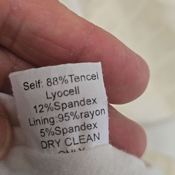 Bailey 44 Cream Ribbed Long Sleeve Blouse L - Picture 7 of 8